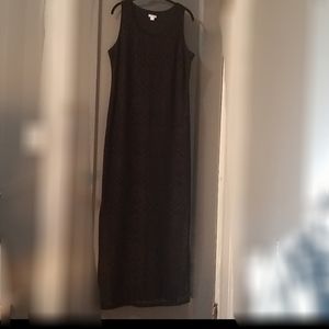 Maxi Lace Black Dress